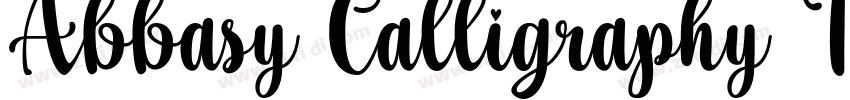 Abbasy Calligraphy T字体转换 Abbasy Calligraphy T字体转换
